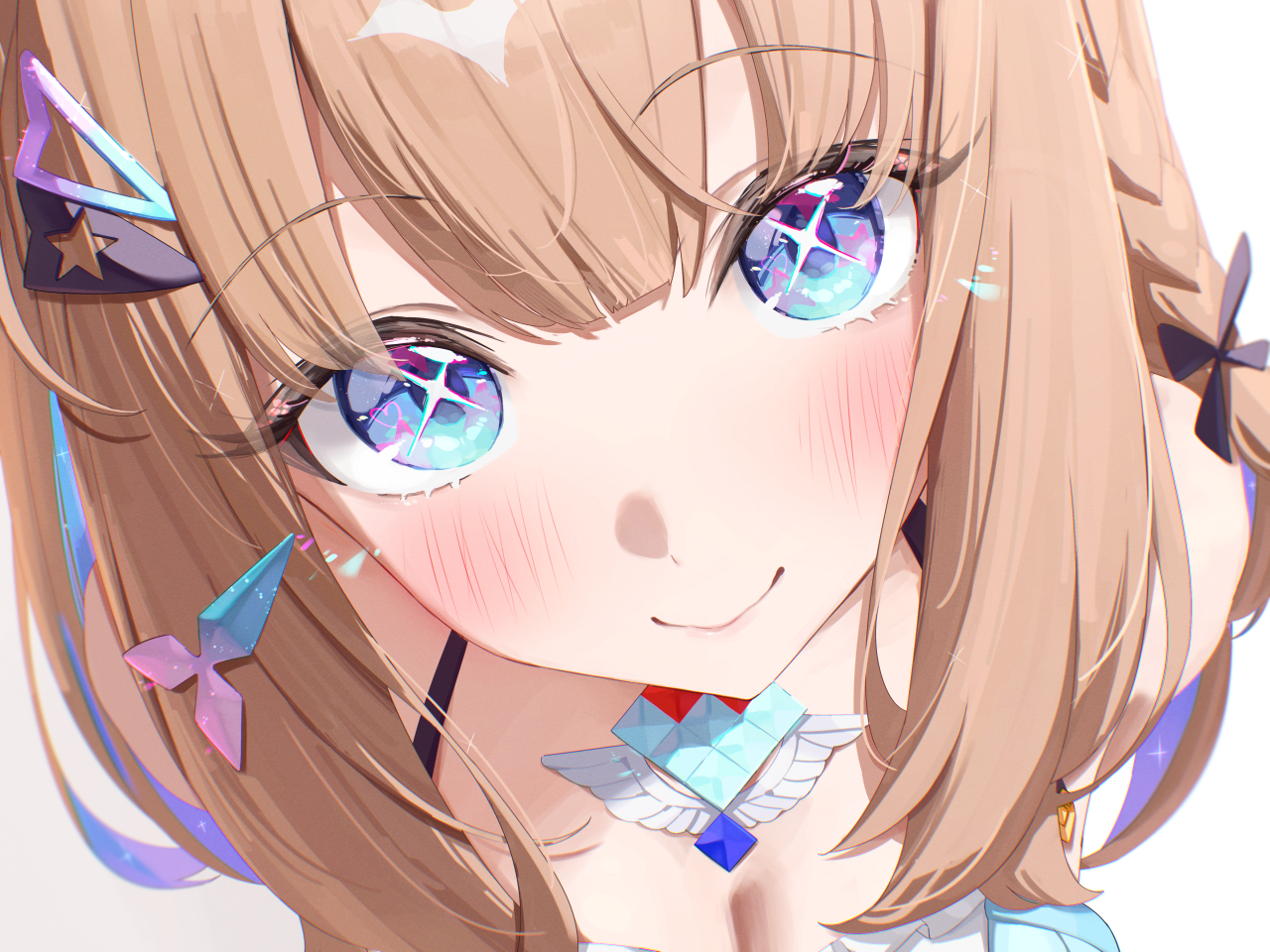 覗き込んでくるアイ插画图片壁纸