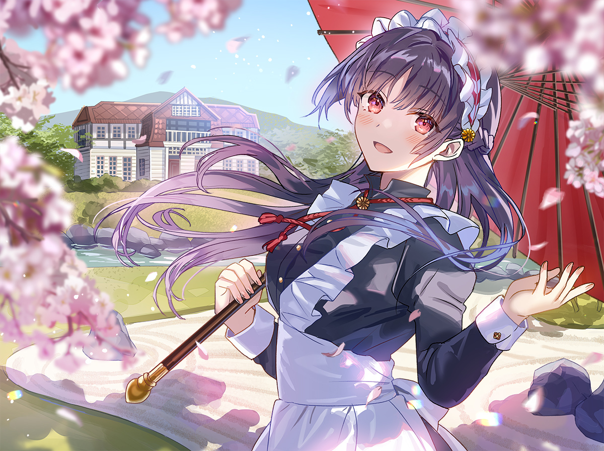 お庭の散策に行きましょう插画图片壁纸