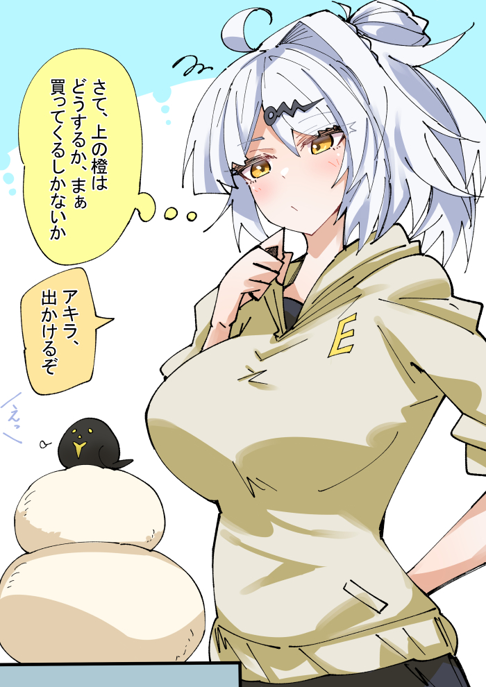 鏡餅と師匠插画图片壁纸