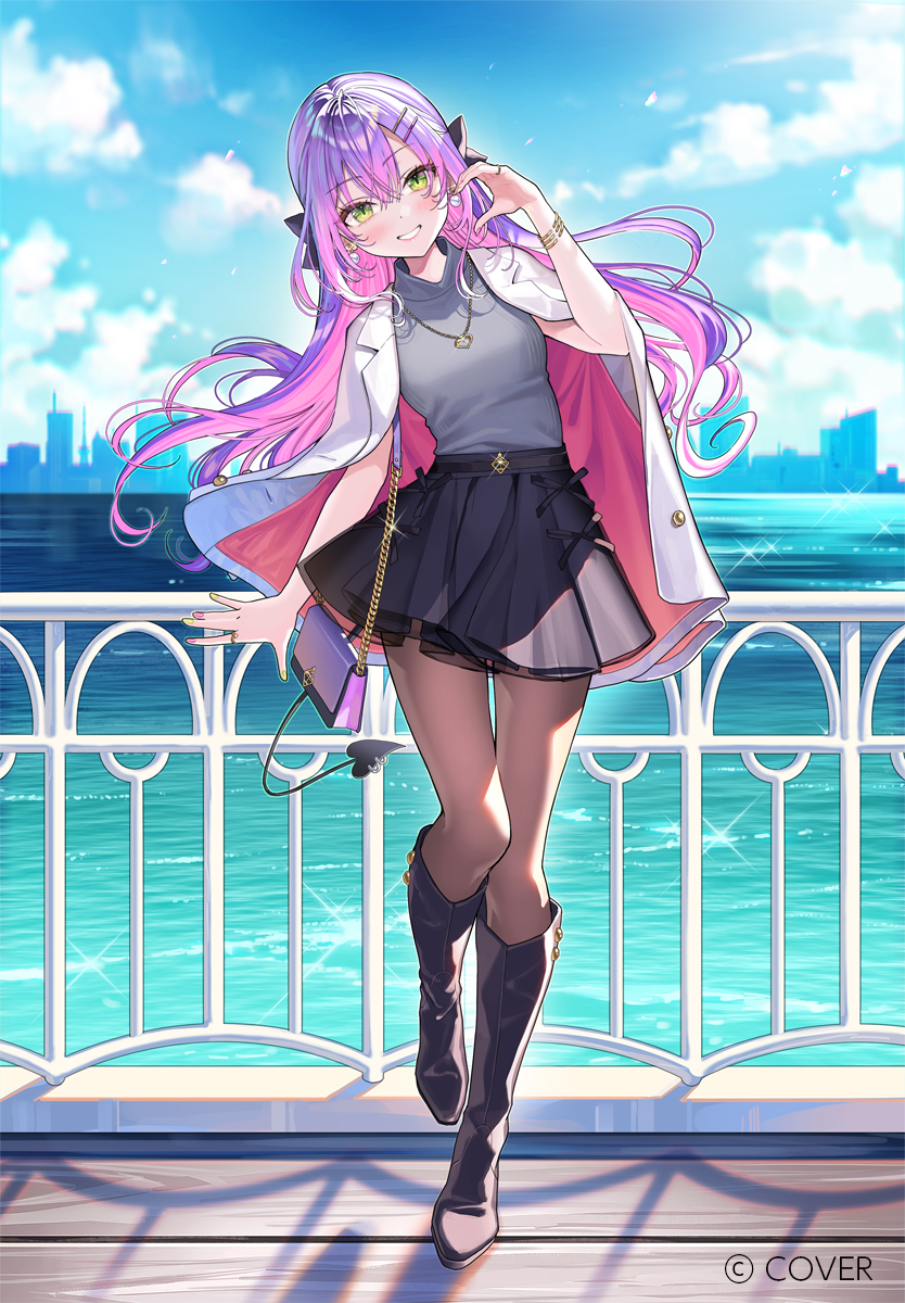 常闇トワさん6周年插画图片壁纸