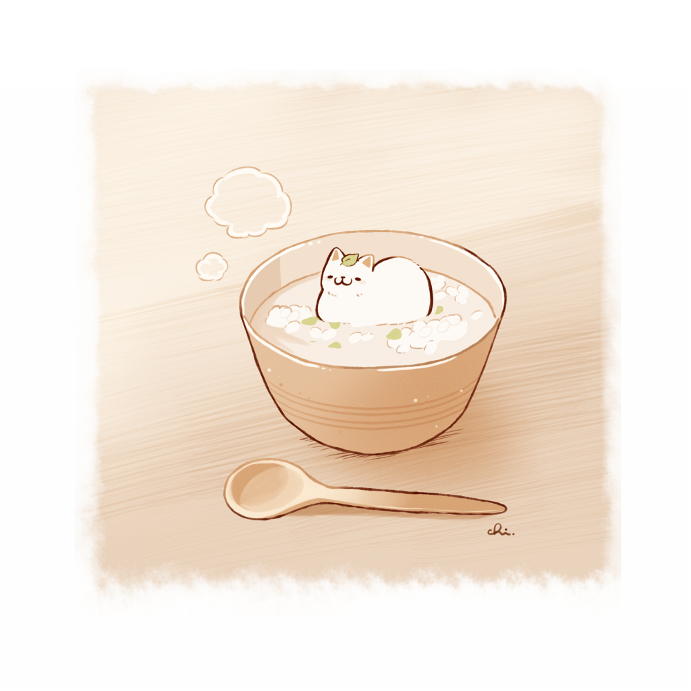 七草がゆ插画图片壁纸