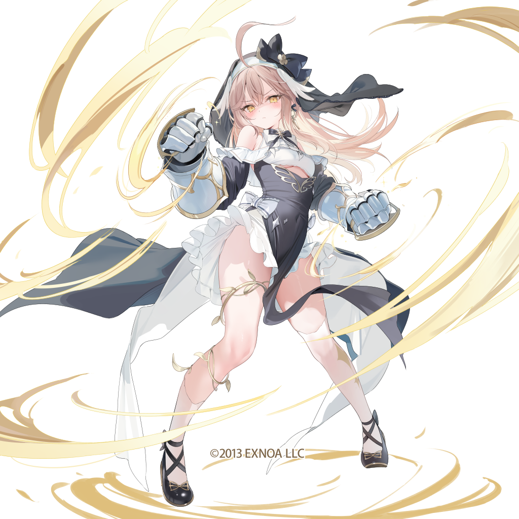 【千年戦争アイギス】神官拳士クノン插画图片壁纸