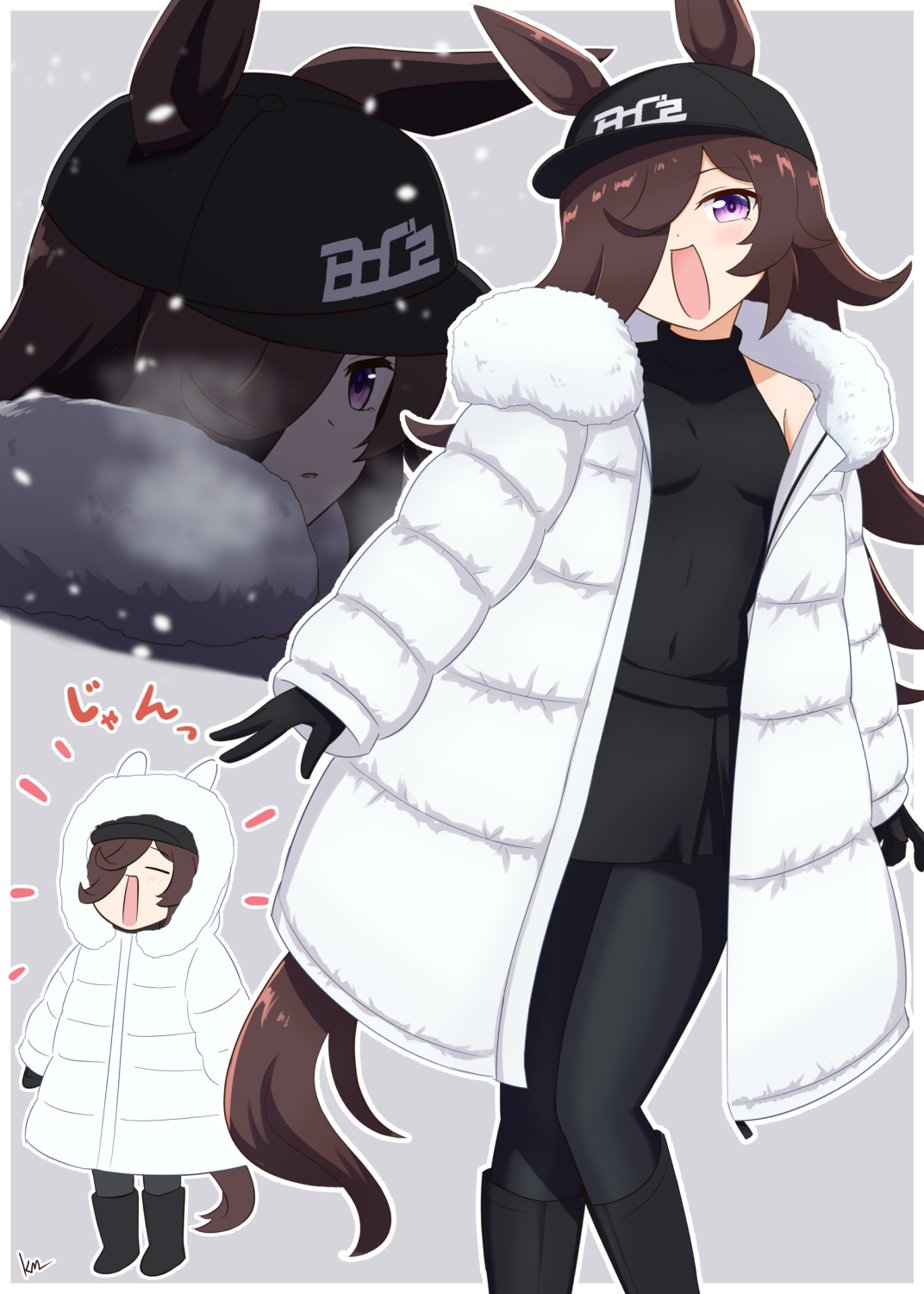 ライスと冬コーデなオリィザちゃん头像同人高清图