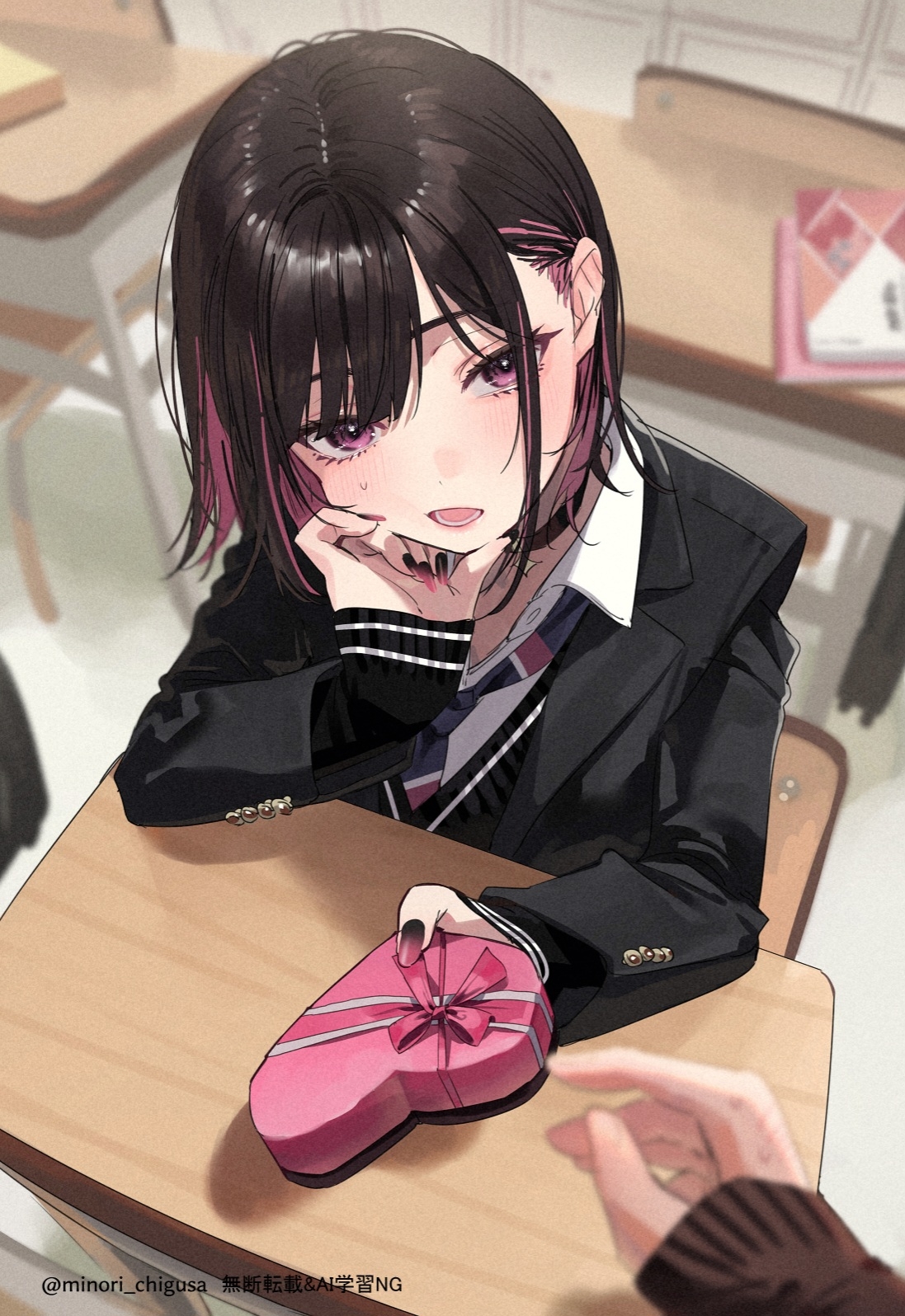 ｢これ、たまたま見つけて美味しそうだったから...あげる｣插画图片壁纸