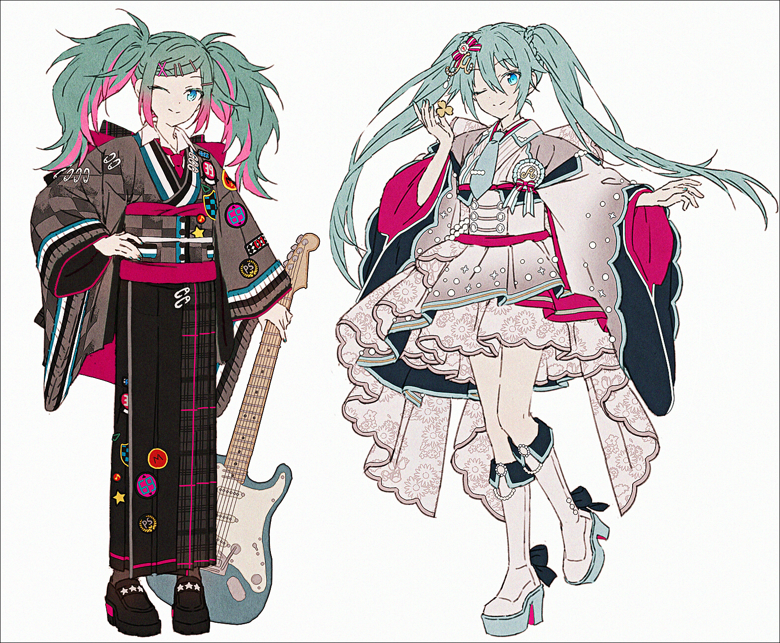 和服化まとめ插画图片壁纸