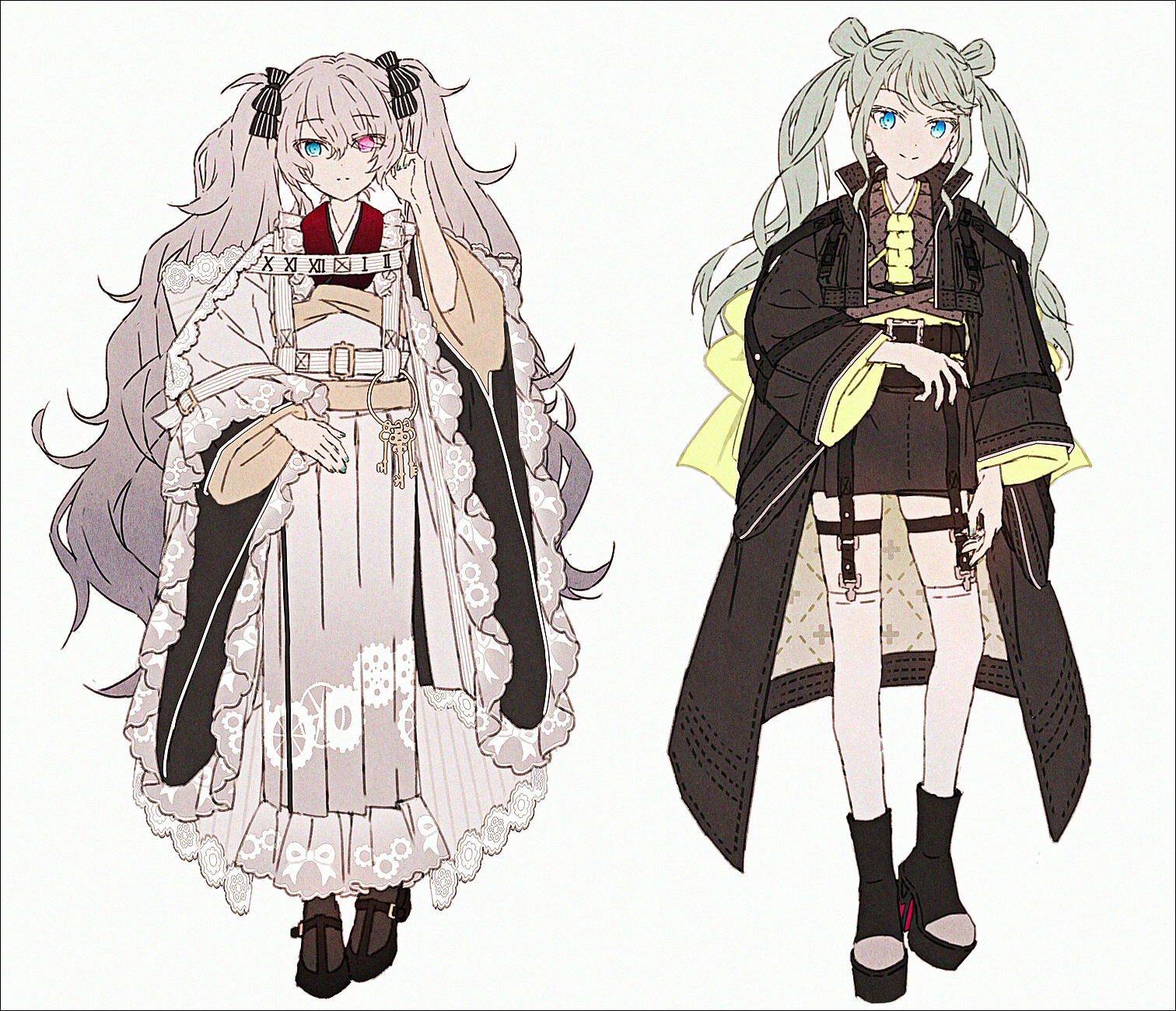 和服化まとめ插画图片壁纸
