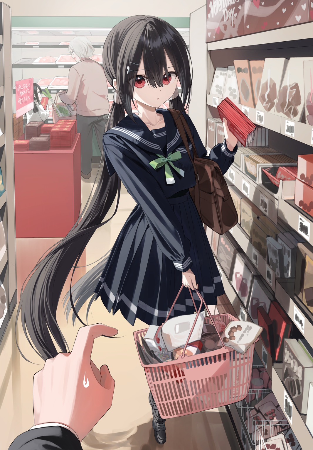 手作りチョコの插画图片壁纸