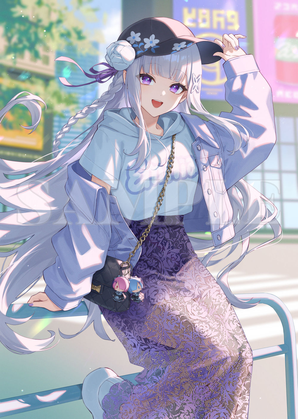 エミリア头像同人高清图