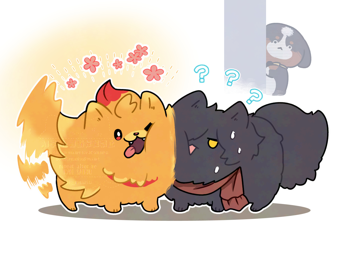 ポムケンとしまつけん插画图片壁纸
