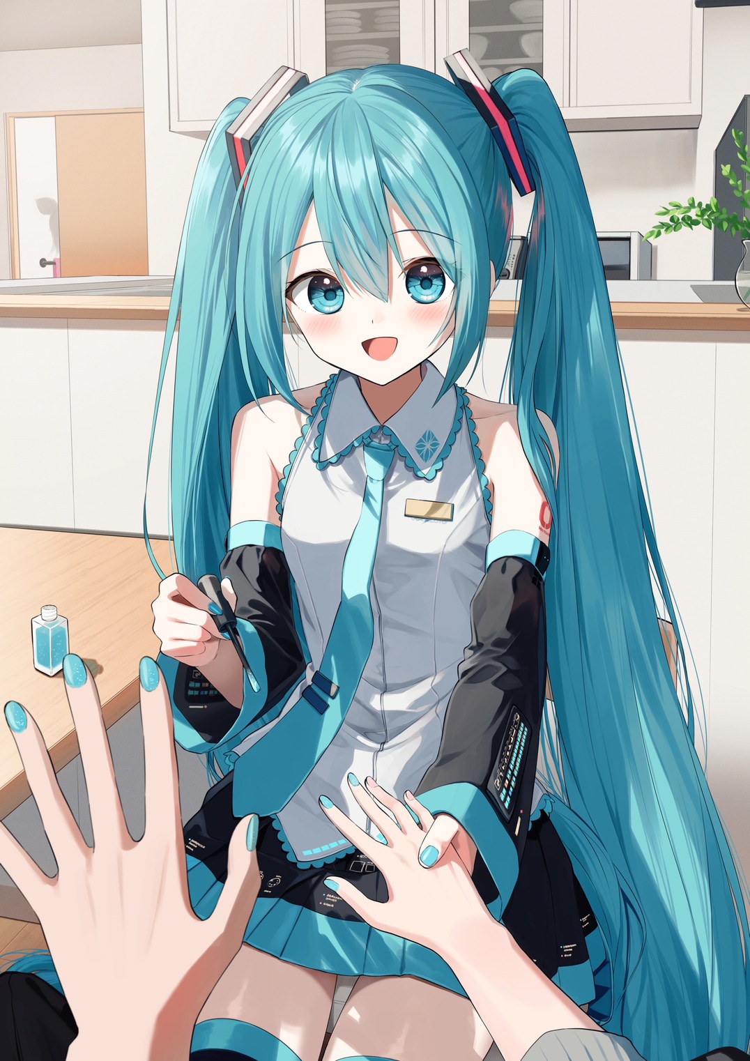 お揃い-初音未来指甲