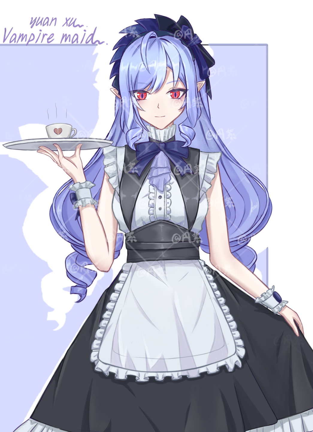 薇薇安，吸血鬼女仆插画图片壁纸