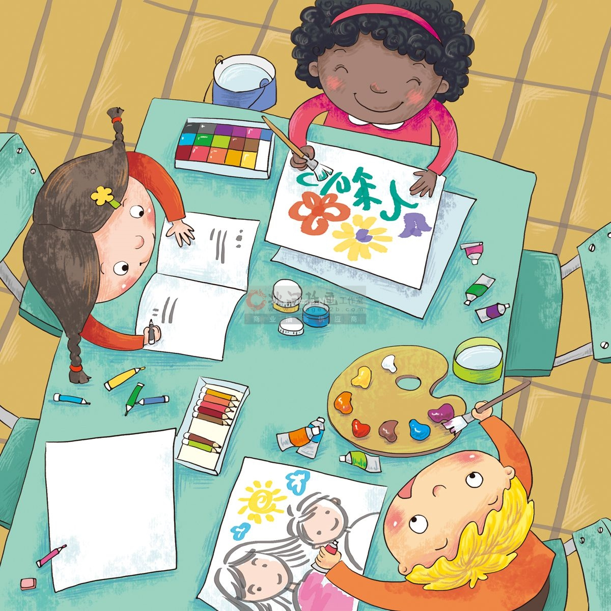 外国绘本校园低幼文学低幼卡通风格选登