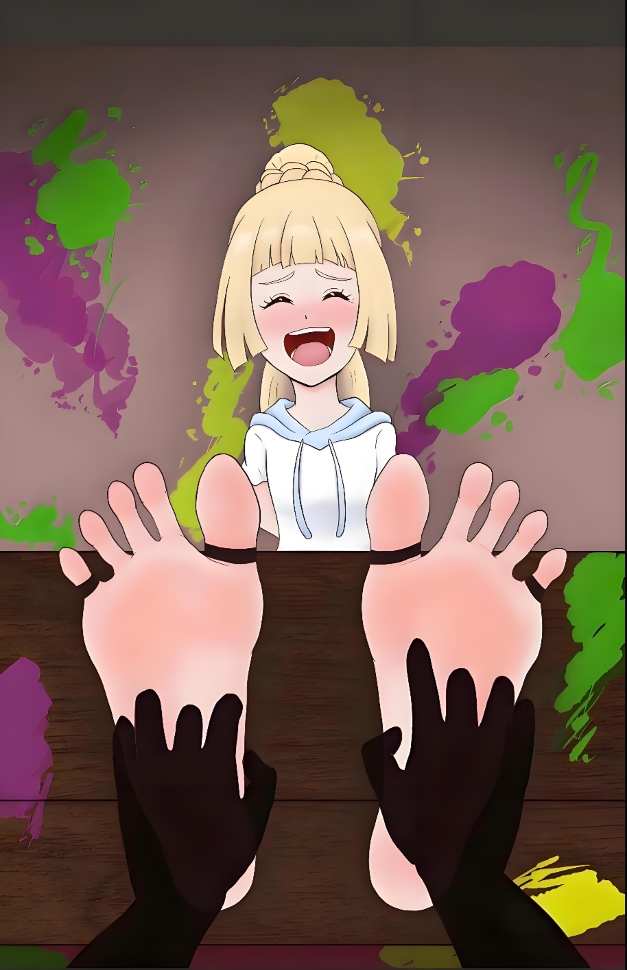 玉足和tk挠脚心竖图