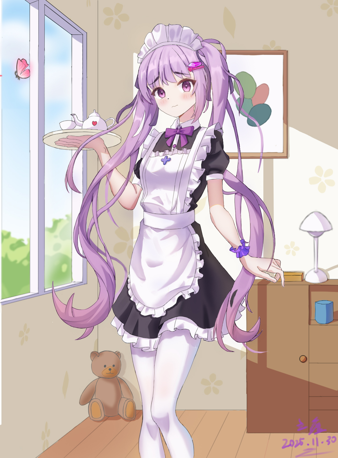 端茶盘的女仆（终稿优化版）头像同人高清图