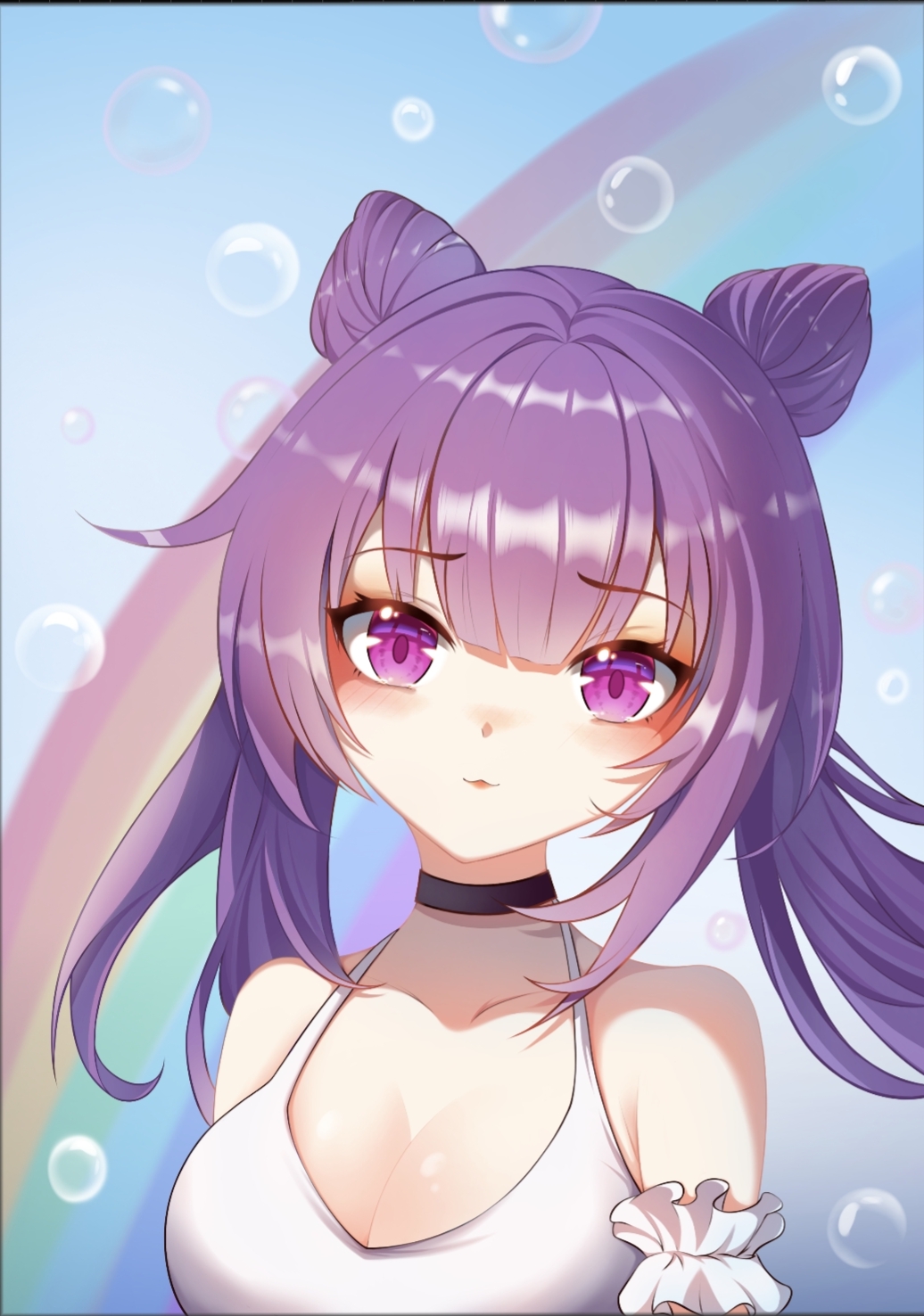 彩虹🌈刻晴头像同人高清图