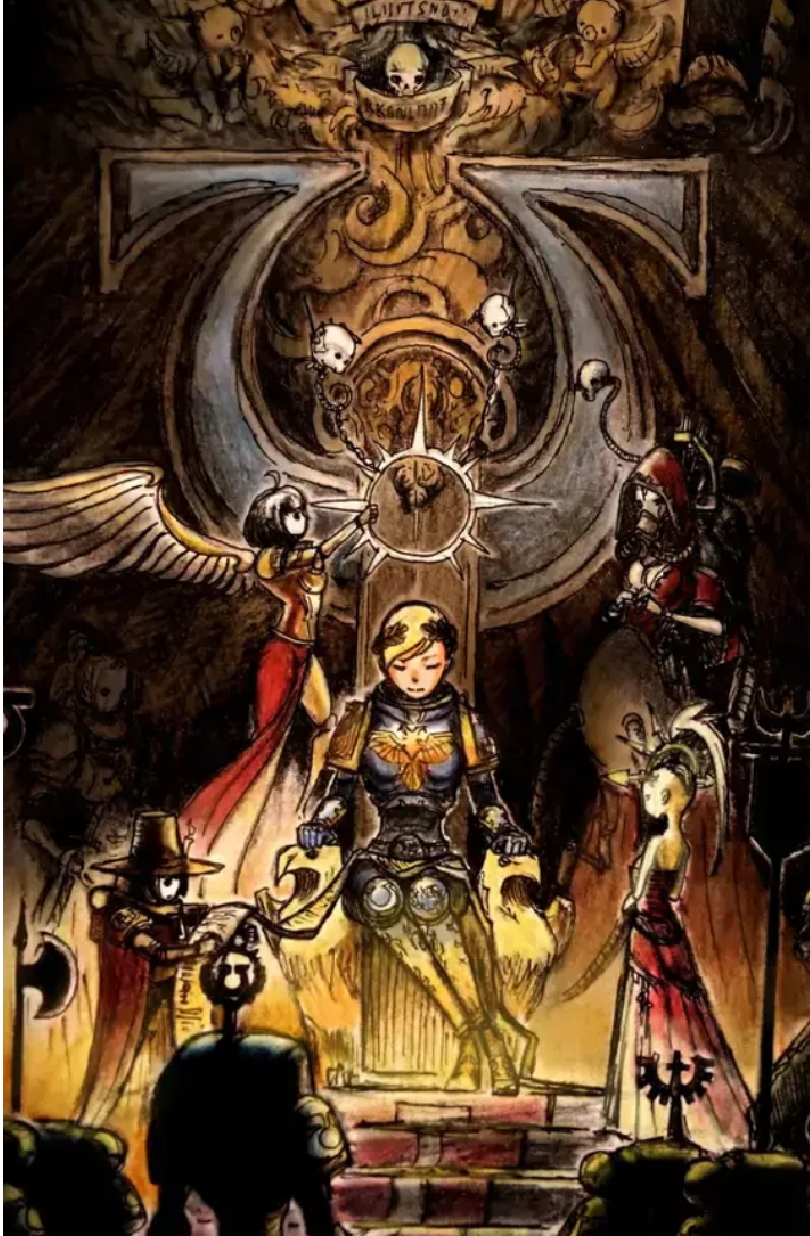 战锤娘化小剧场:基里曼加冕插画图片壁纸