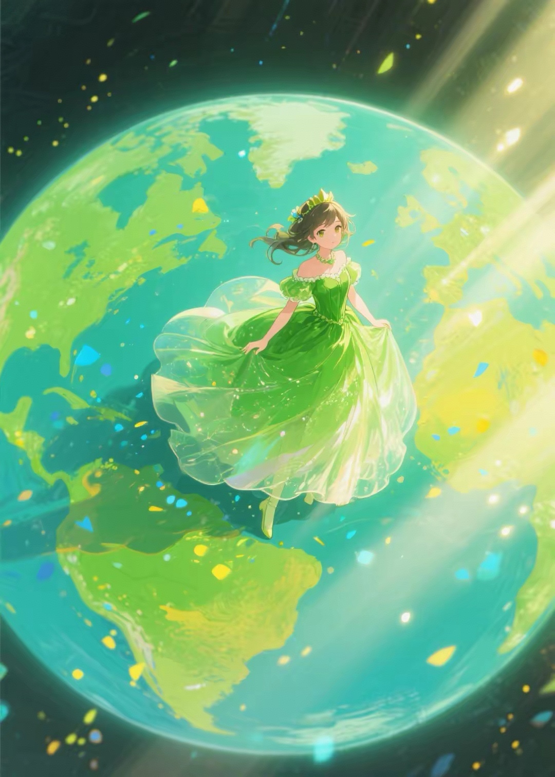 灵动星球少女头像同人高清图