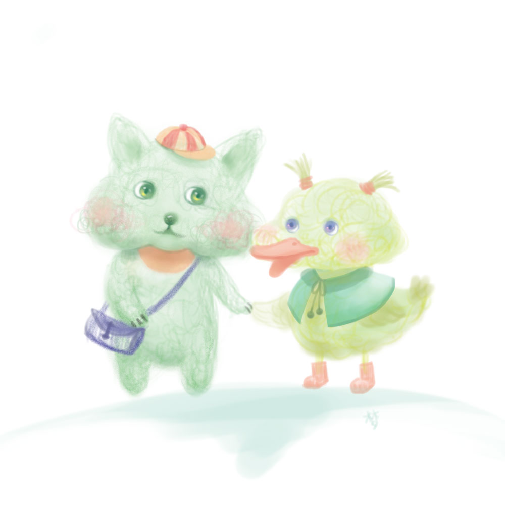 两只小朋友头像同人高清图