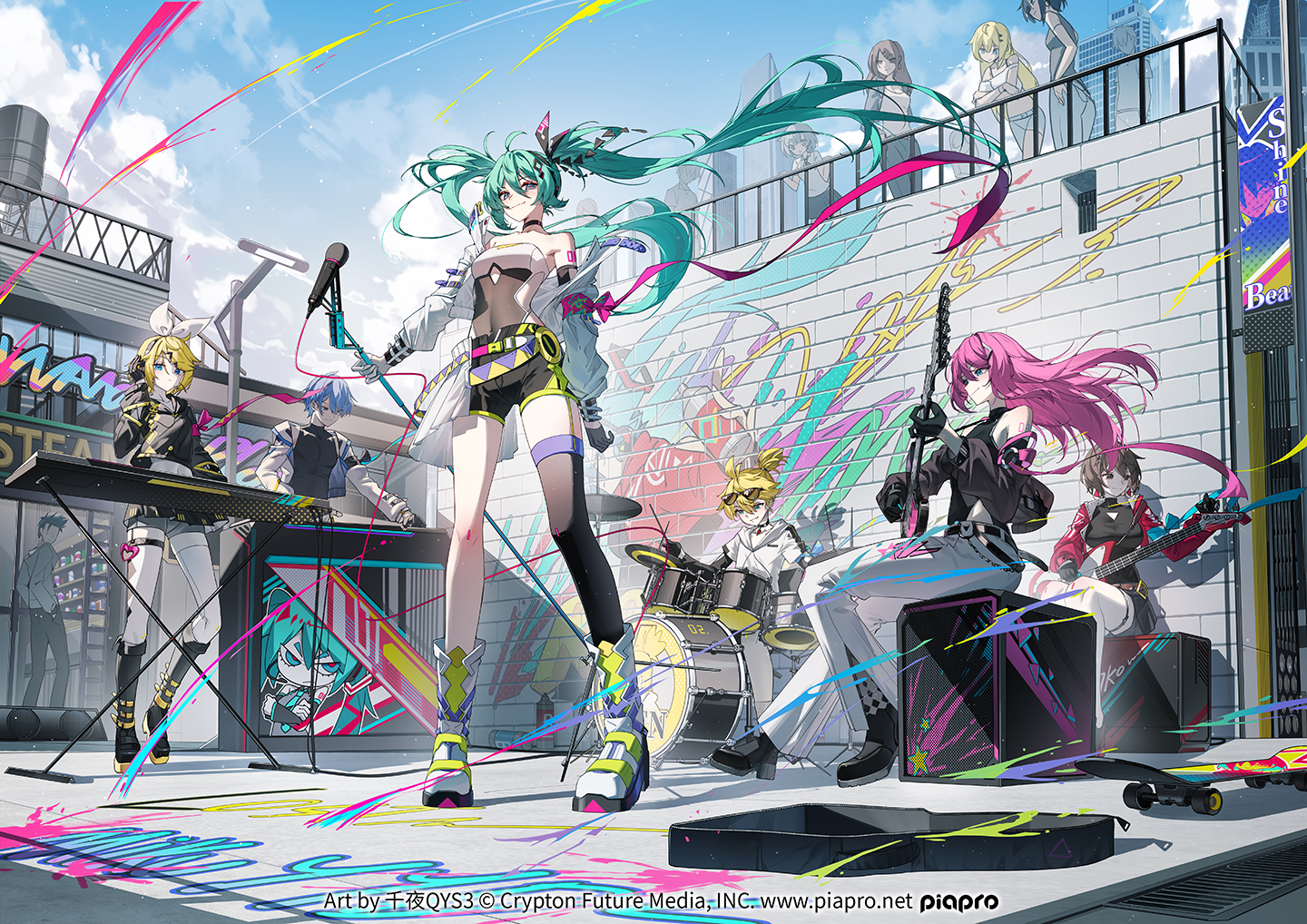 MIKU 天岸创奇插画图片壁纸