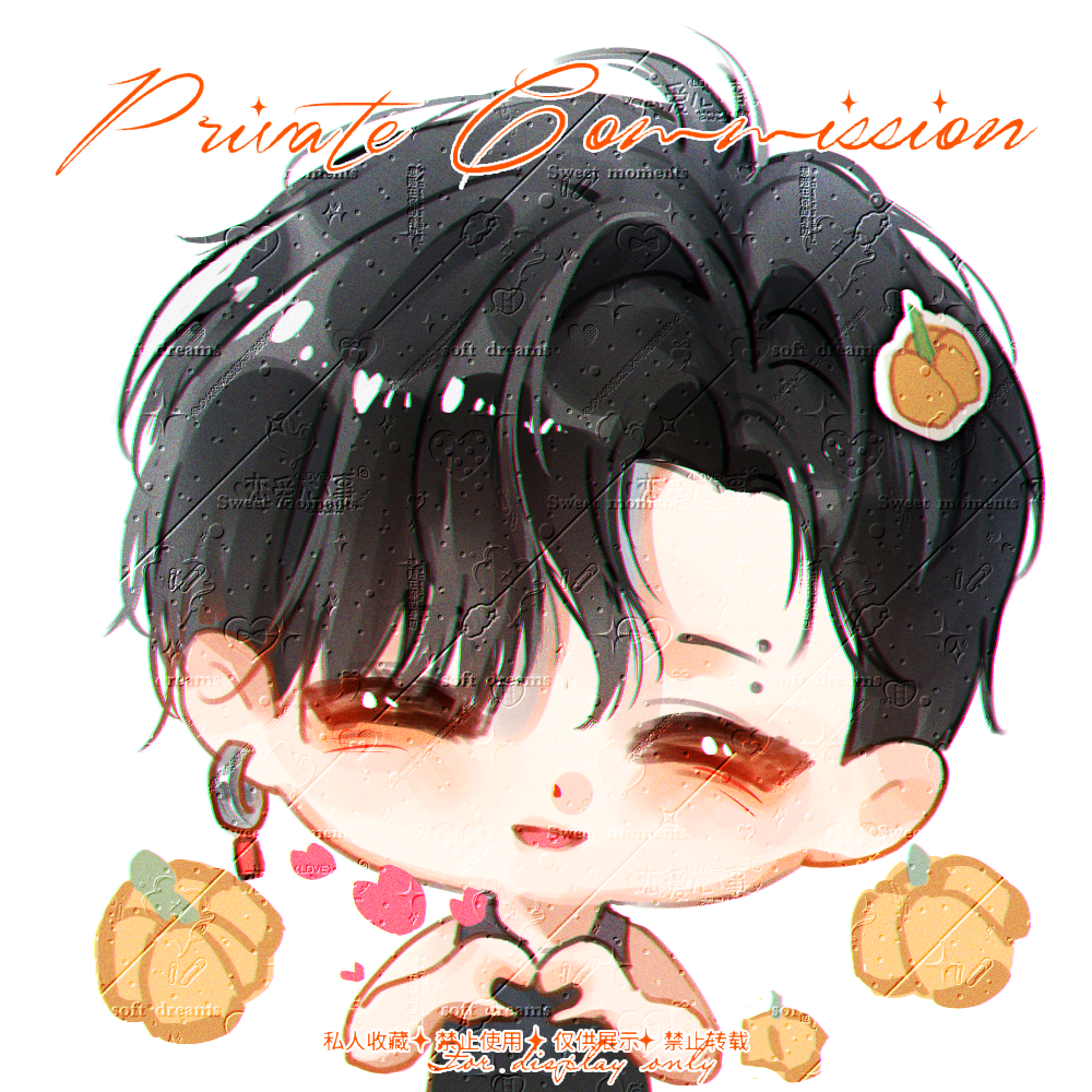 吃一个Q头插画图片壁纸