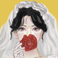 新娘子大美女插画图片壁纸