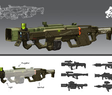 武器枪械设计2-原画武器