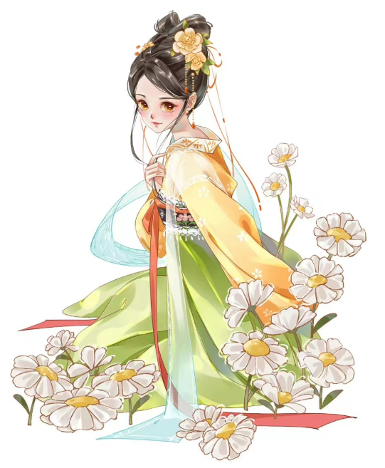 汉服少女稿件分享插画图片壁纸