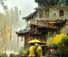 中国古建筑美之-仲夏风雨楼阁