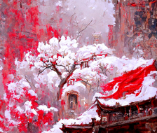 中国古建筑美之-踏雪寻梅
