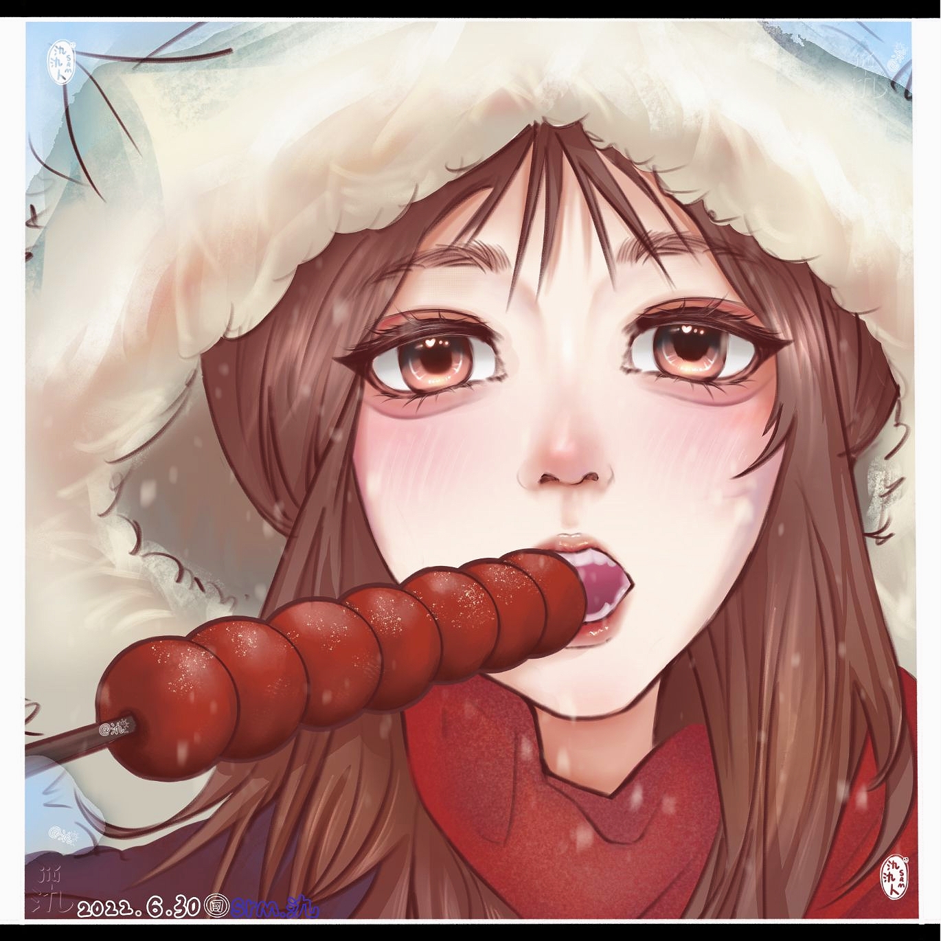 冬天来吃糖葫芦吧