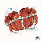 食物插画 螃蟹 蛋糕 马卡龙 可爱 小清新