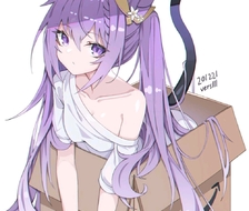 紫毛猫娘-紫毛箱子里的猫