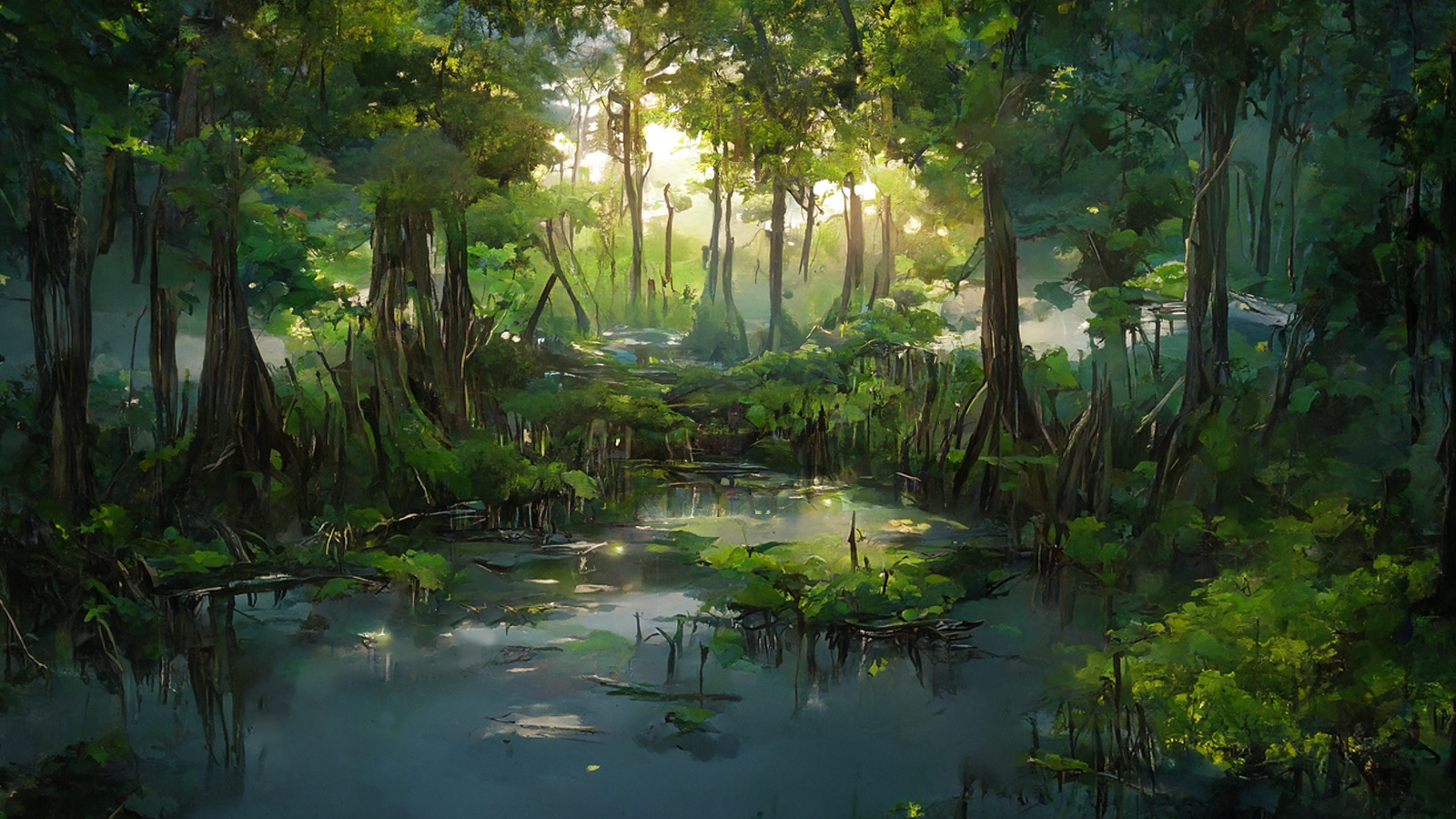 丛林中的沼泽