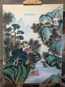 山水画插画图片壁纸