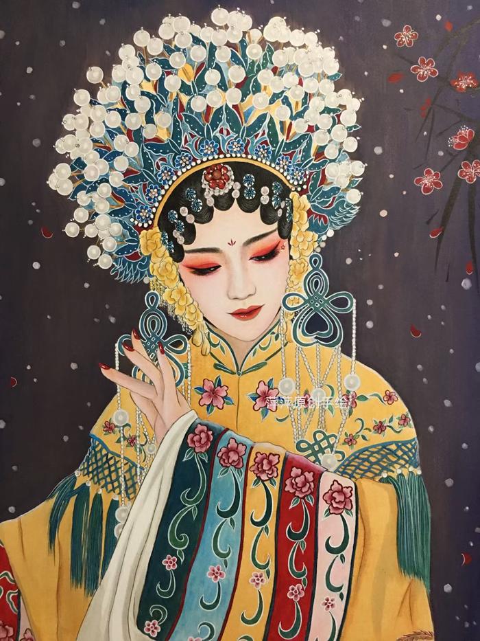 花旦插画图片壁纸