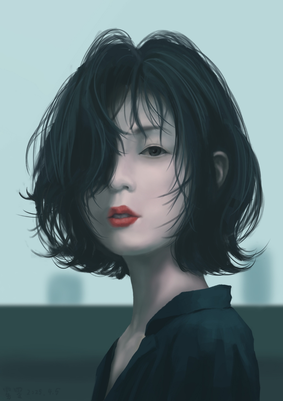 《为什么你的眼睛里满是忧伤》插画图片壁纸