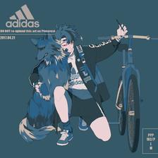 adidas拟人插画图片壁纸