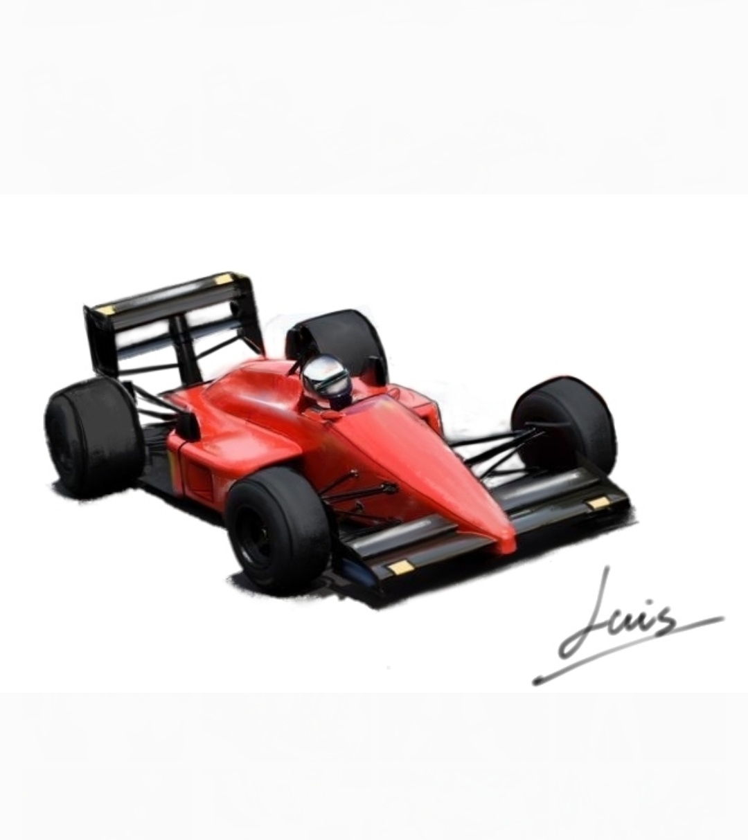 Ferrari Formula 1插画图片壁纸