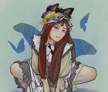 蓝色蝴蝶-女仆女仆猫娘