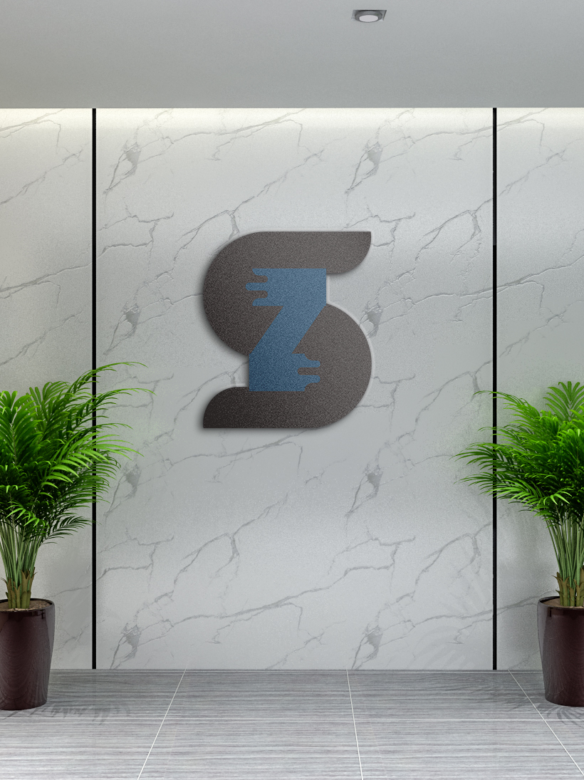 Zs机械logo插画图片壁纸