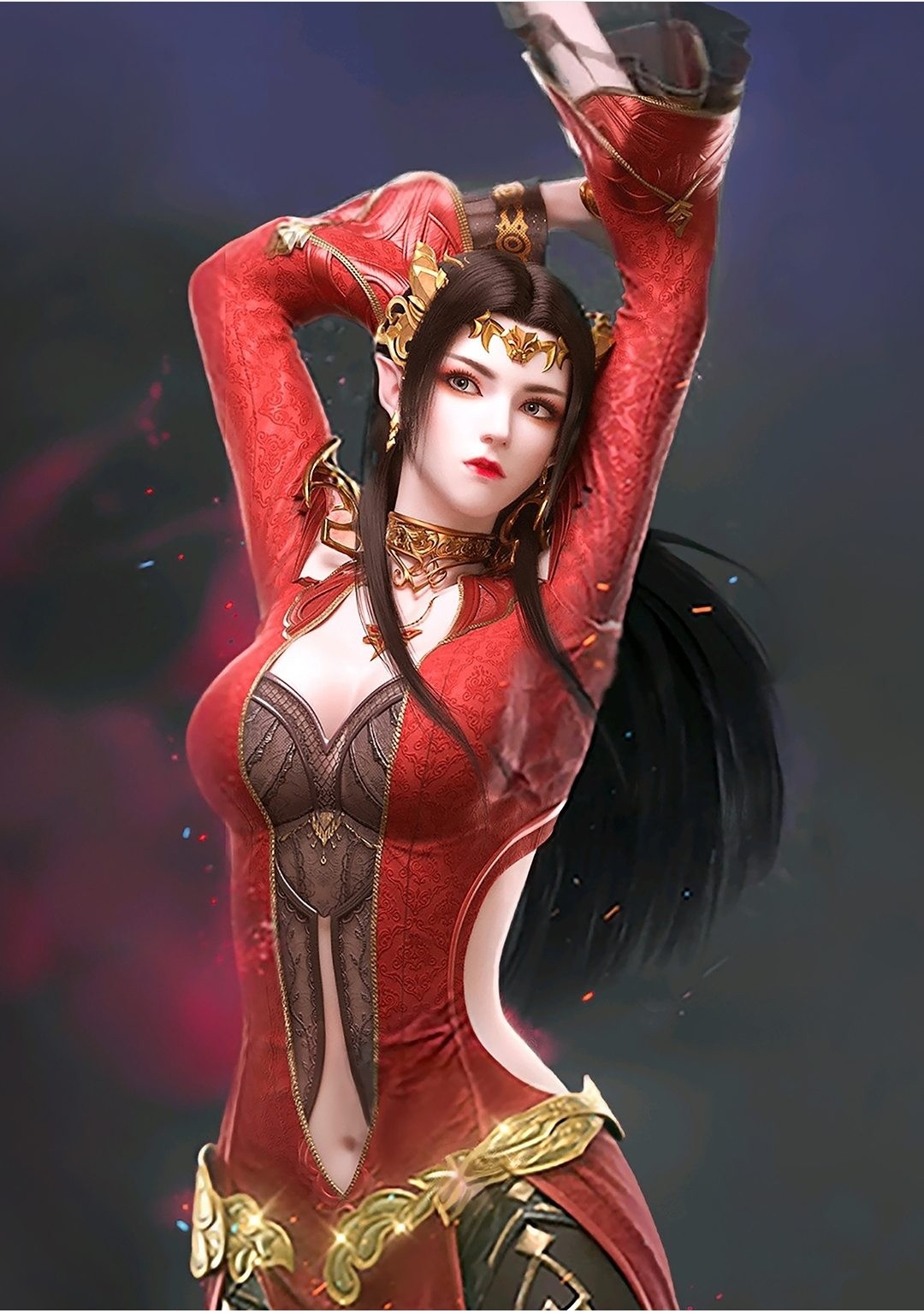 美杜莎插画图片壁纸