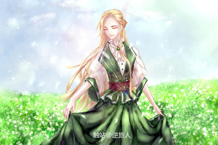 中世纪少女插画图片壁纸