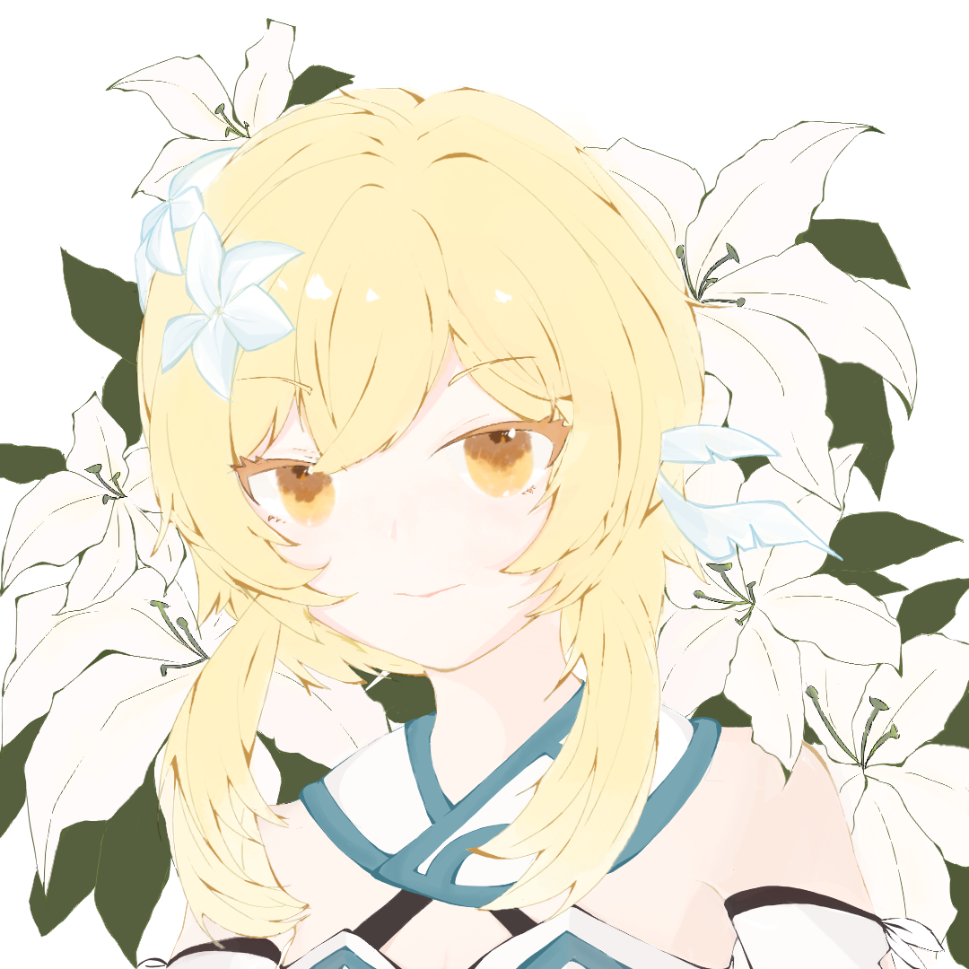 (摸鱼)花中的莹-原神萤原神-触站