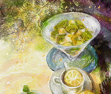 静物系列：柠檬金酒