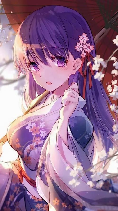 樱花（续）-绘画二次元竖图