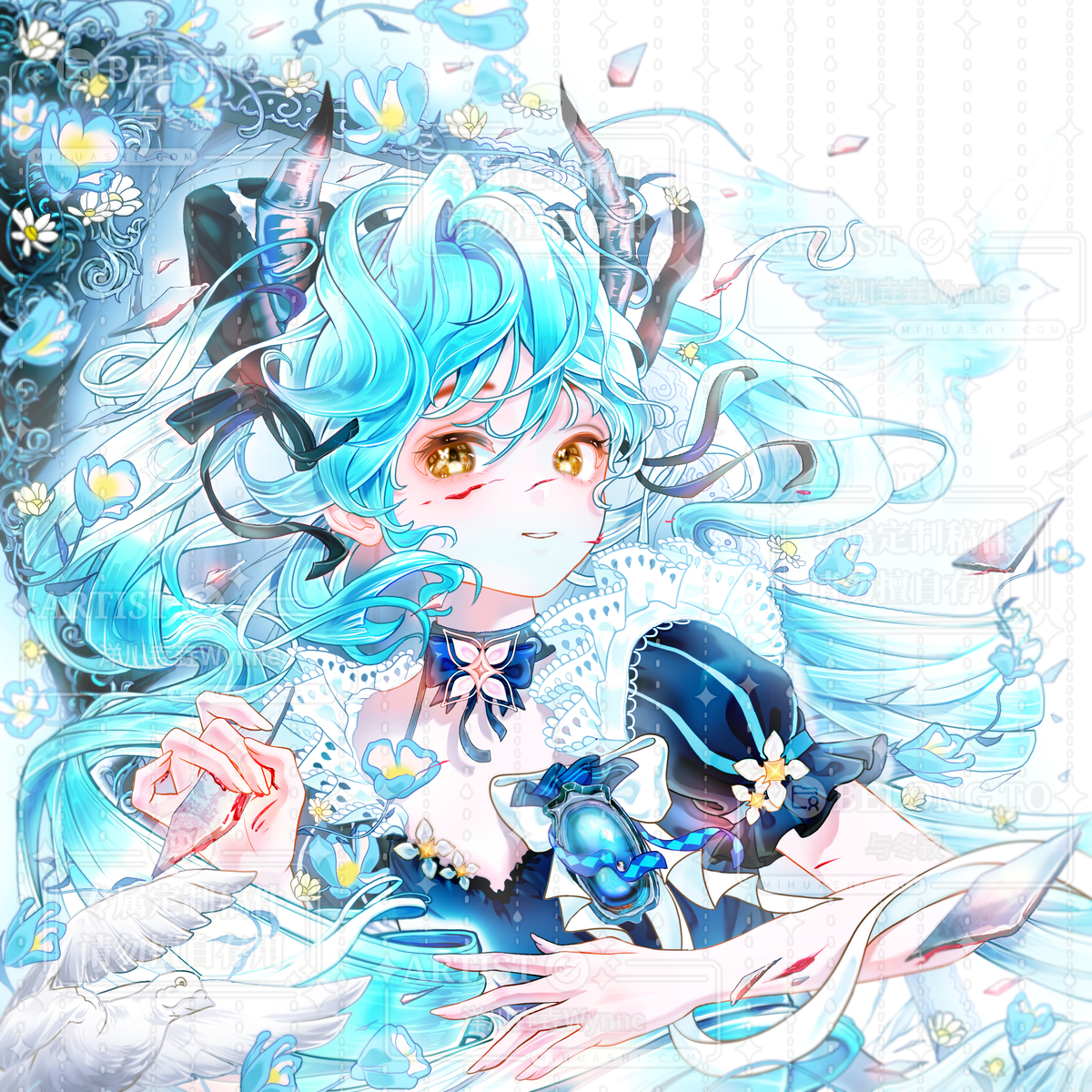 蓝-稿件展示oc