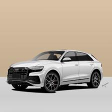 奥迪 audi Q8插画图片壁纸