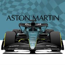 阿斯顿马丁 F1赛车 AMR23插画图片壁纸