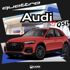 奥迪audi Q5L SUV插画图片壁纸