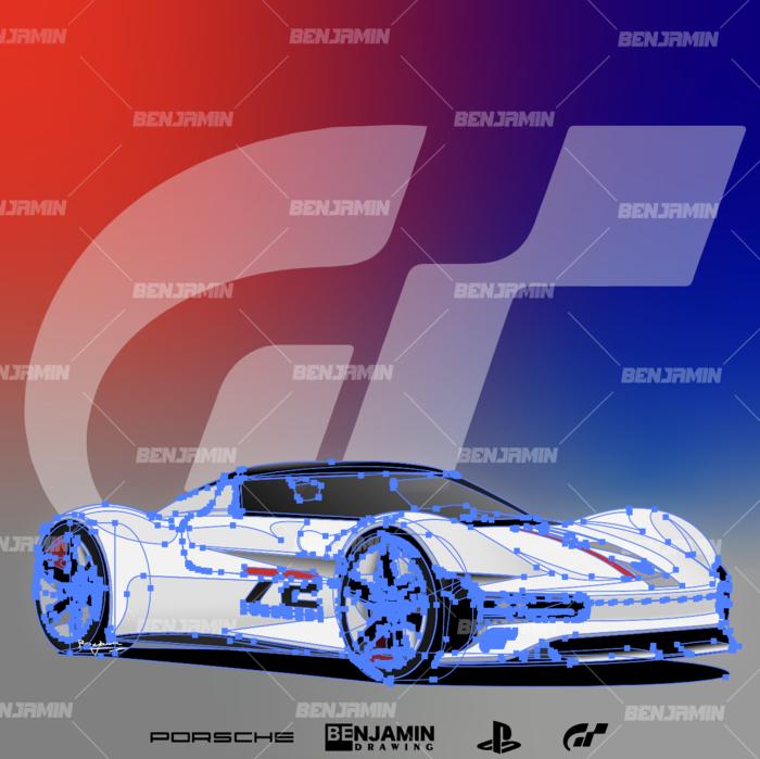 gt赛车7 保时捷虚拟赛车 Porsche Christophorus插画图片壁纸